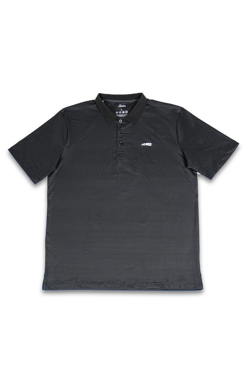 Black Striped Polo