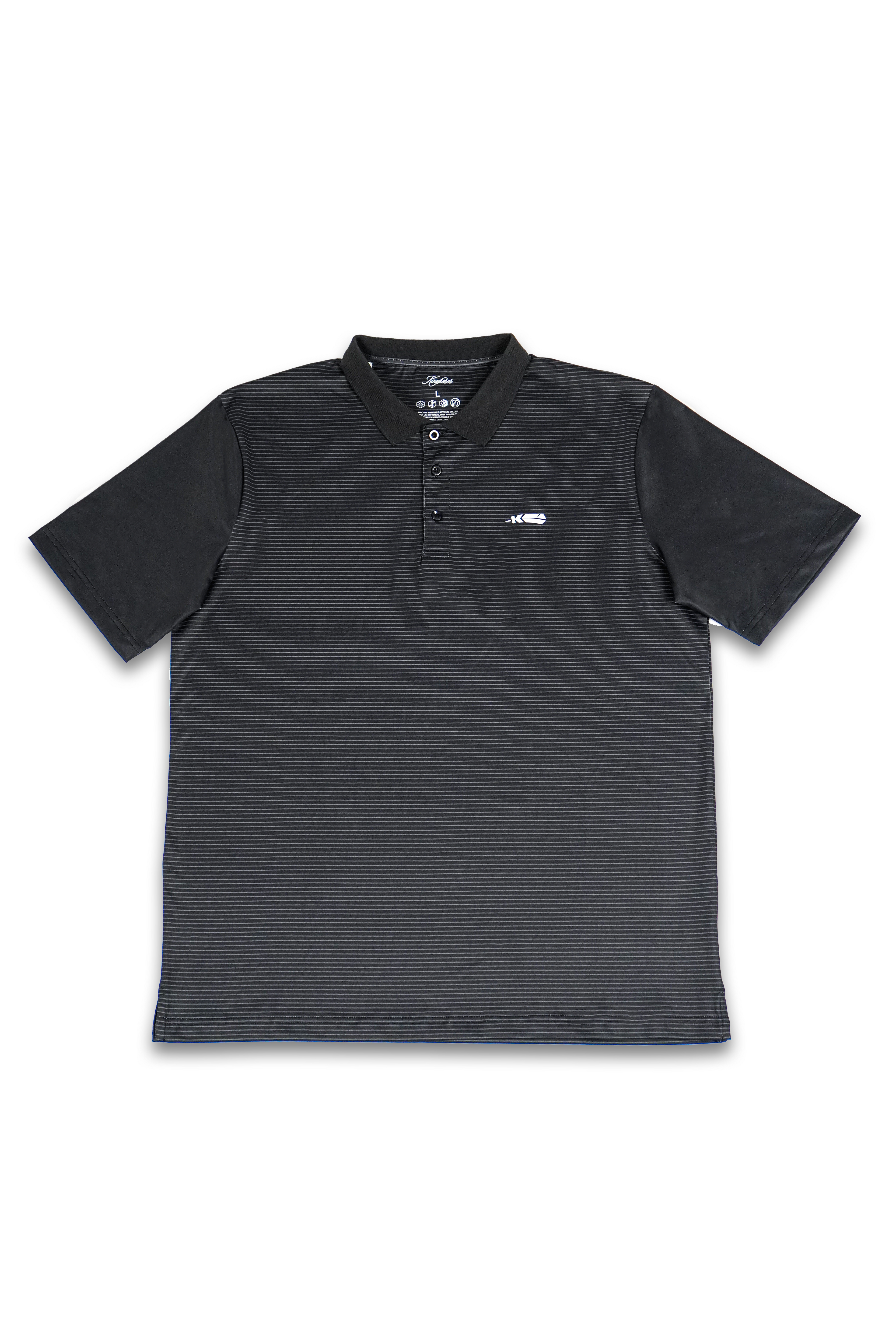 Black Striped Polo