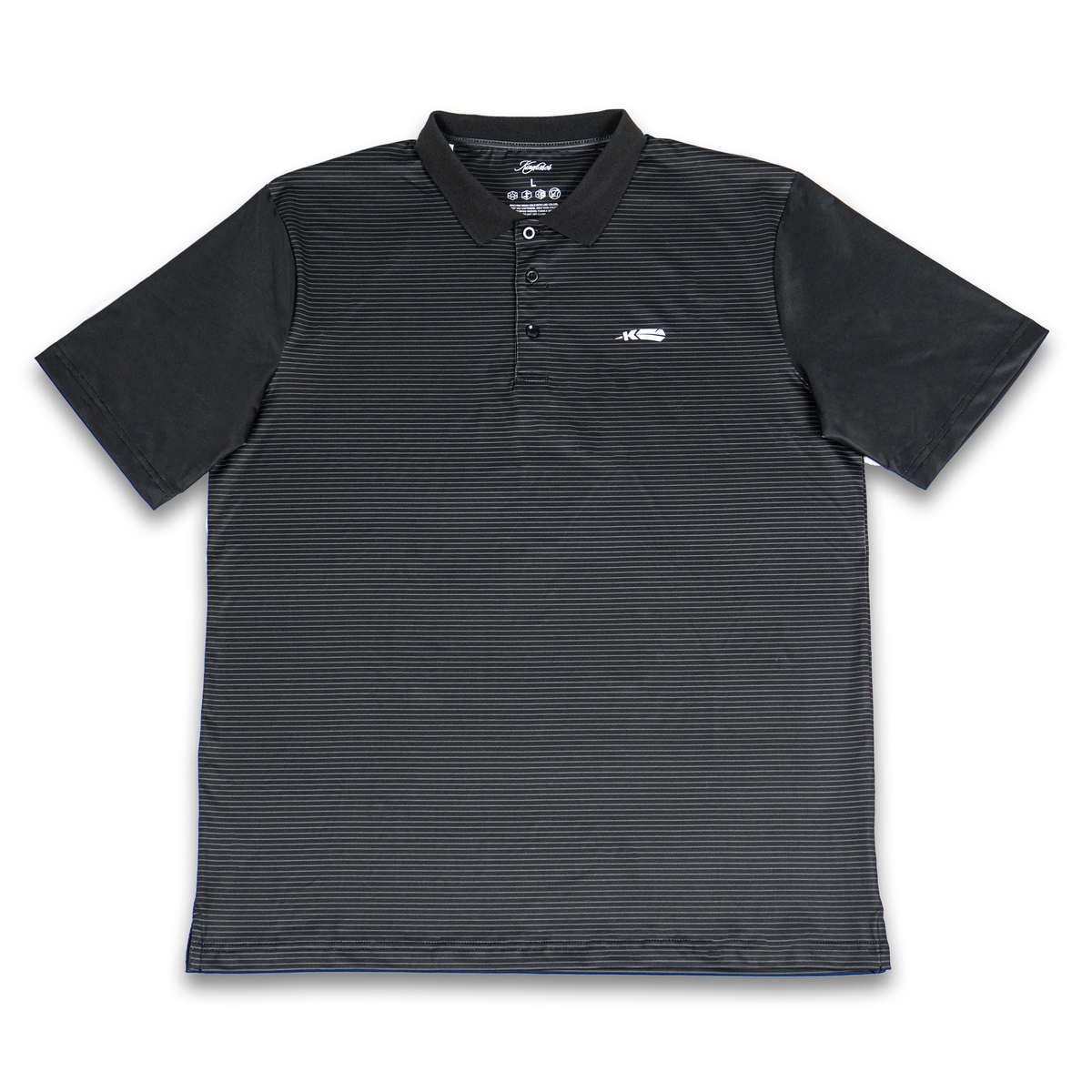 Black Striped Polo