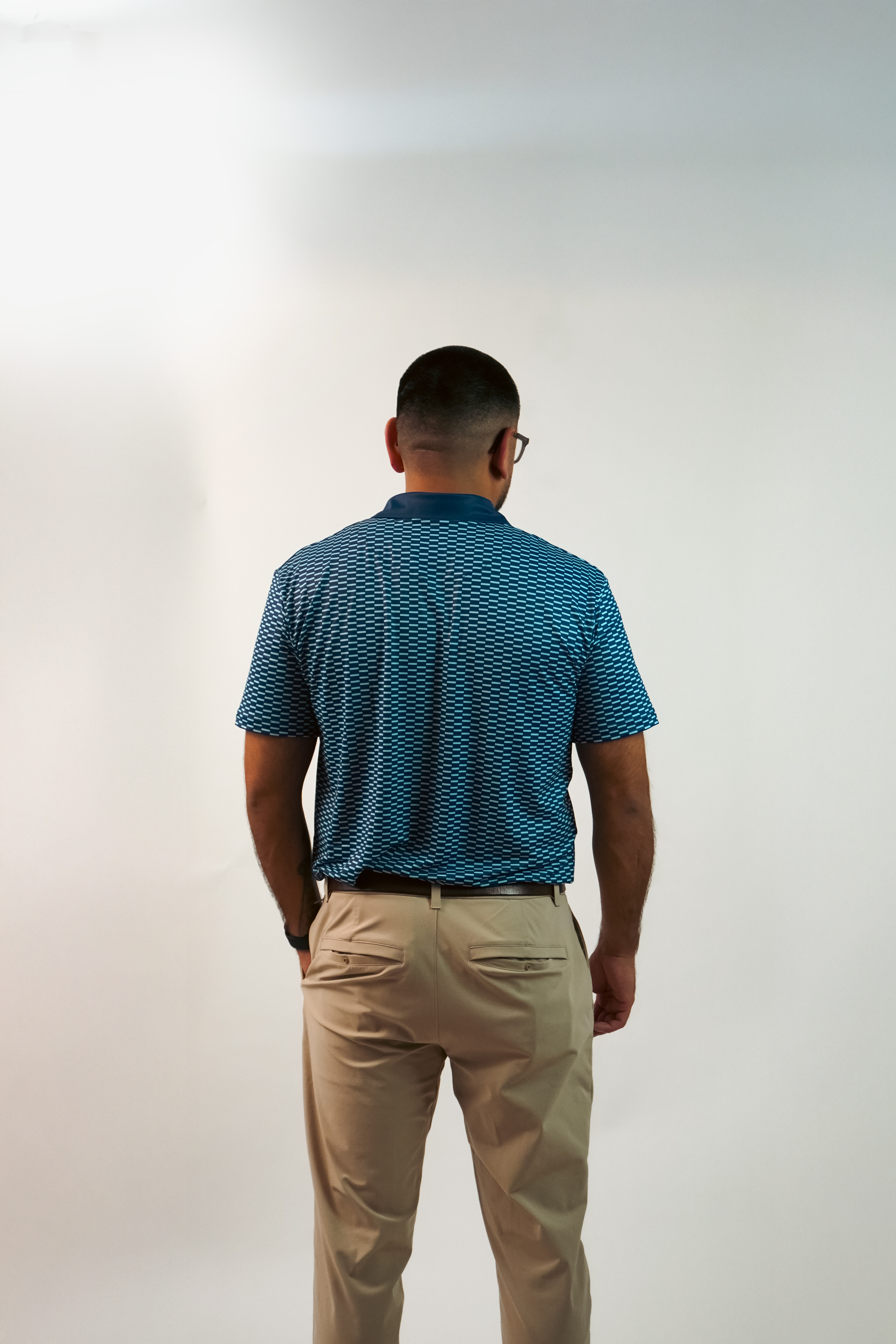 Navy Zipper Polo