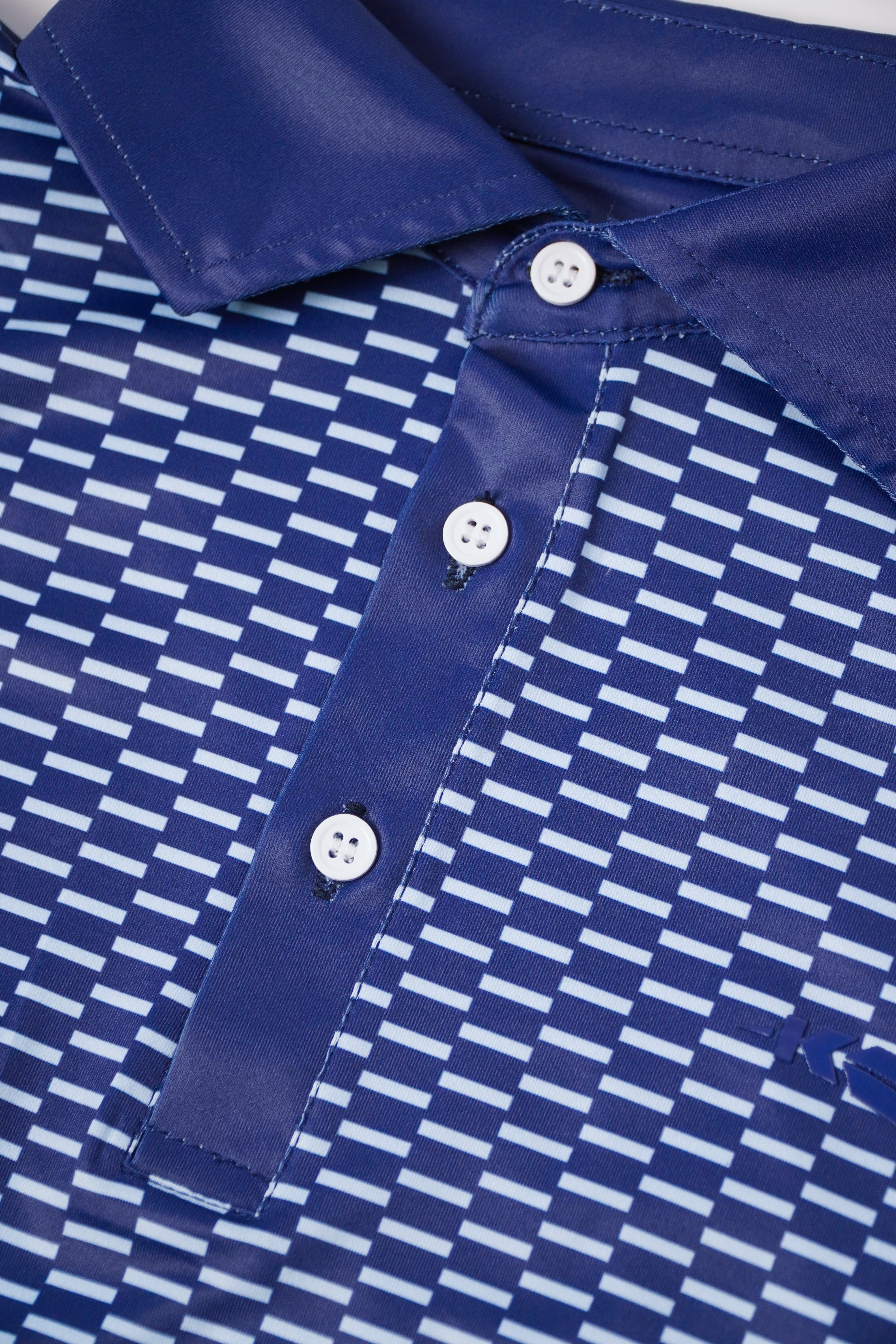 Navy Zipper Polo
