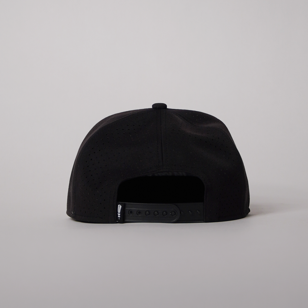 Flat Brim Black Kingfisher Golf Cap