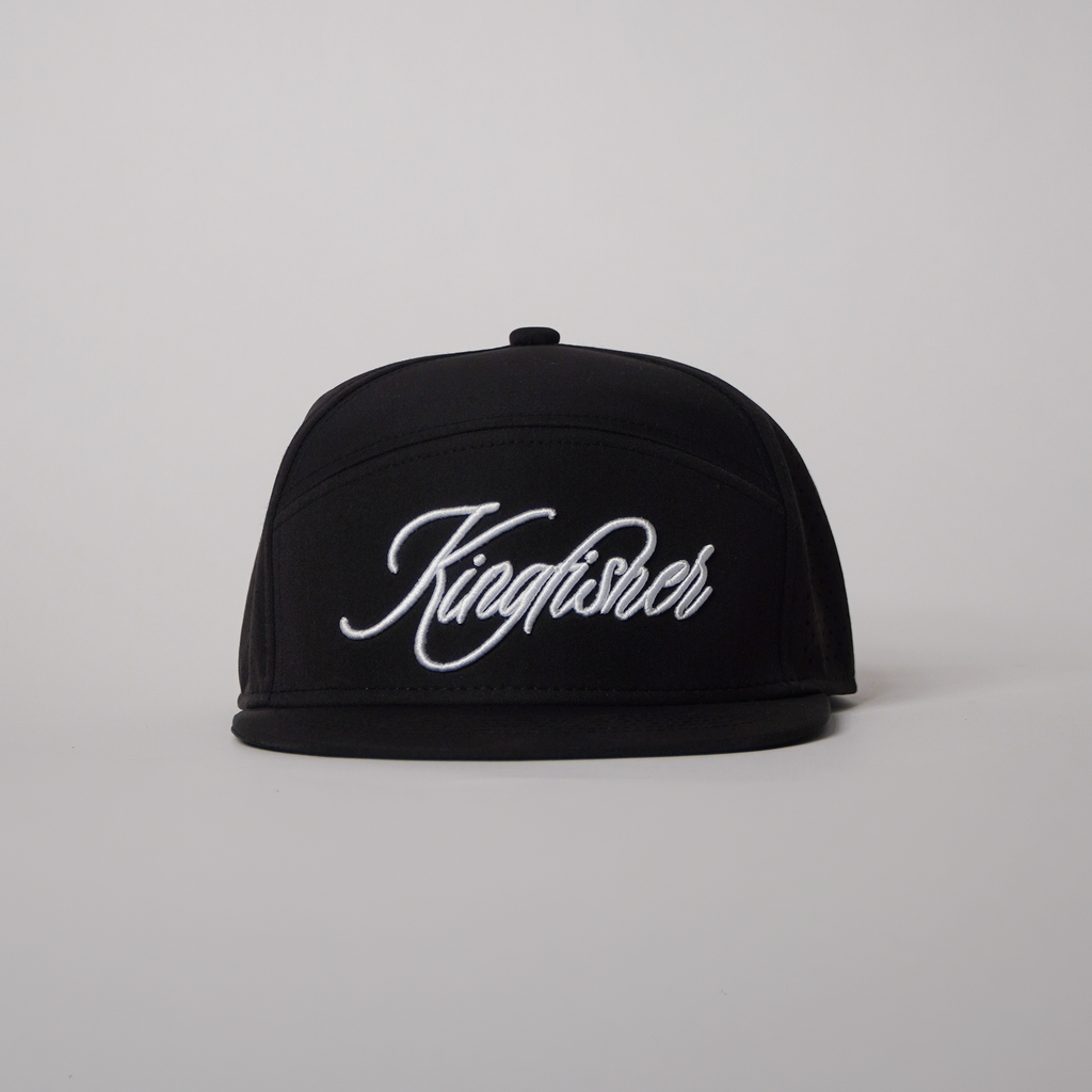 Flat Brim Black Kingfisher Golf Cap