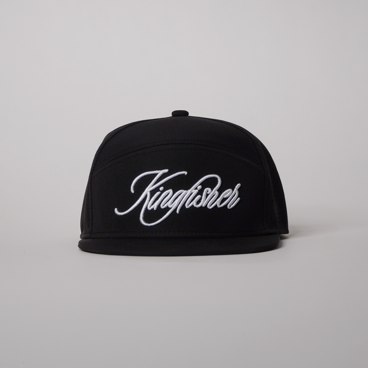 Flat Brim Black Kingfisher Golf Cap