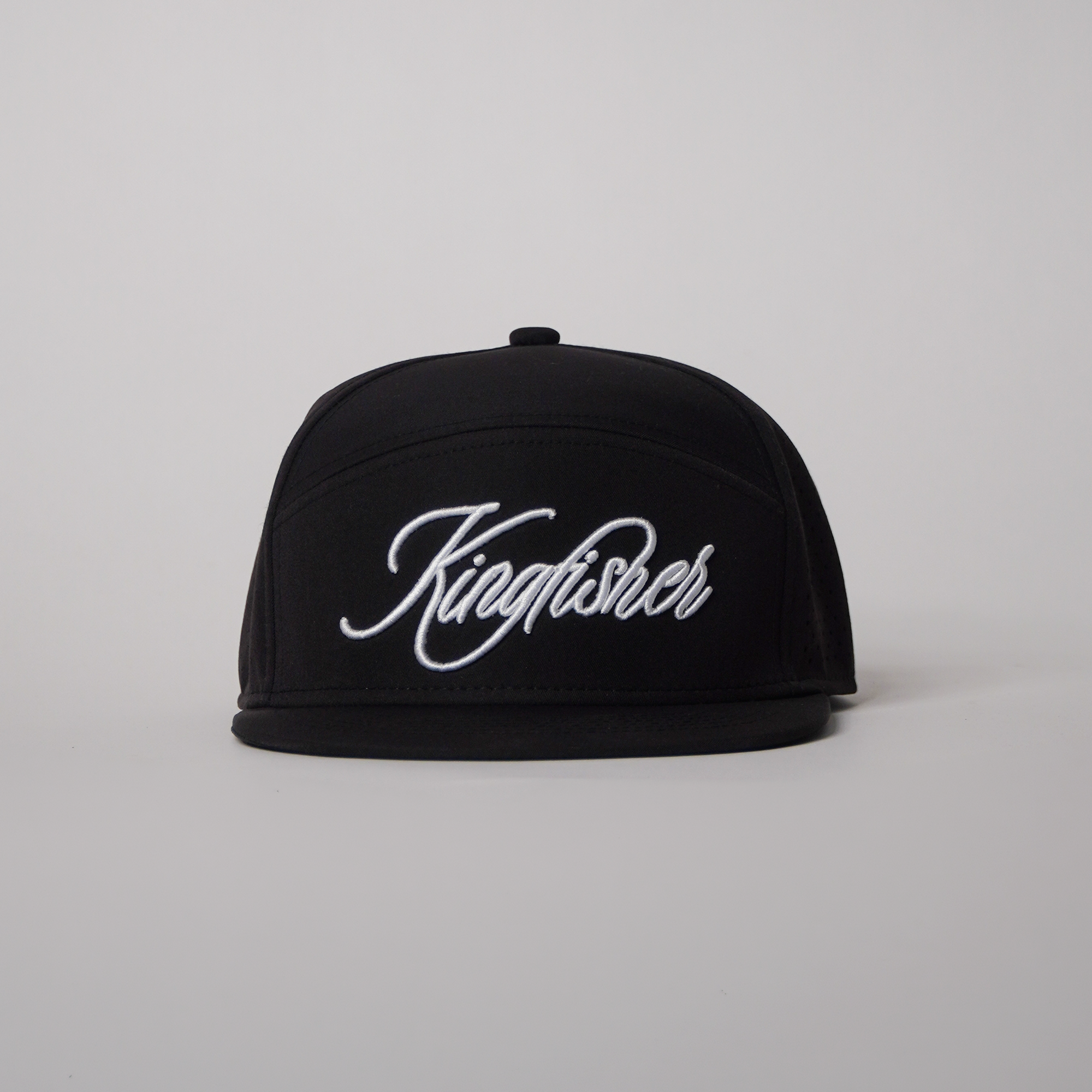 Flat Brim Black Kingfisher Golf Cap