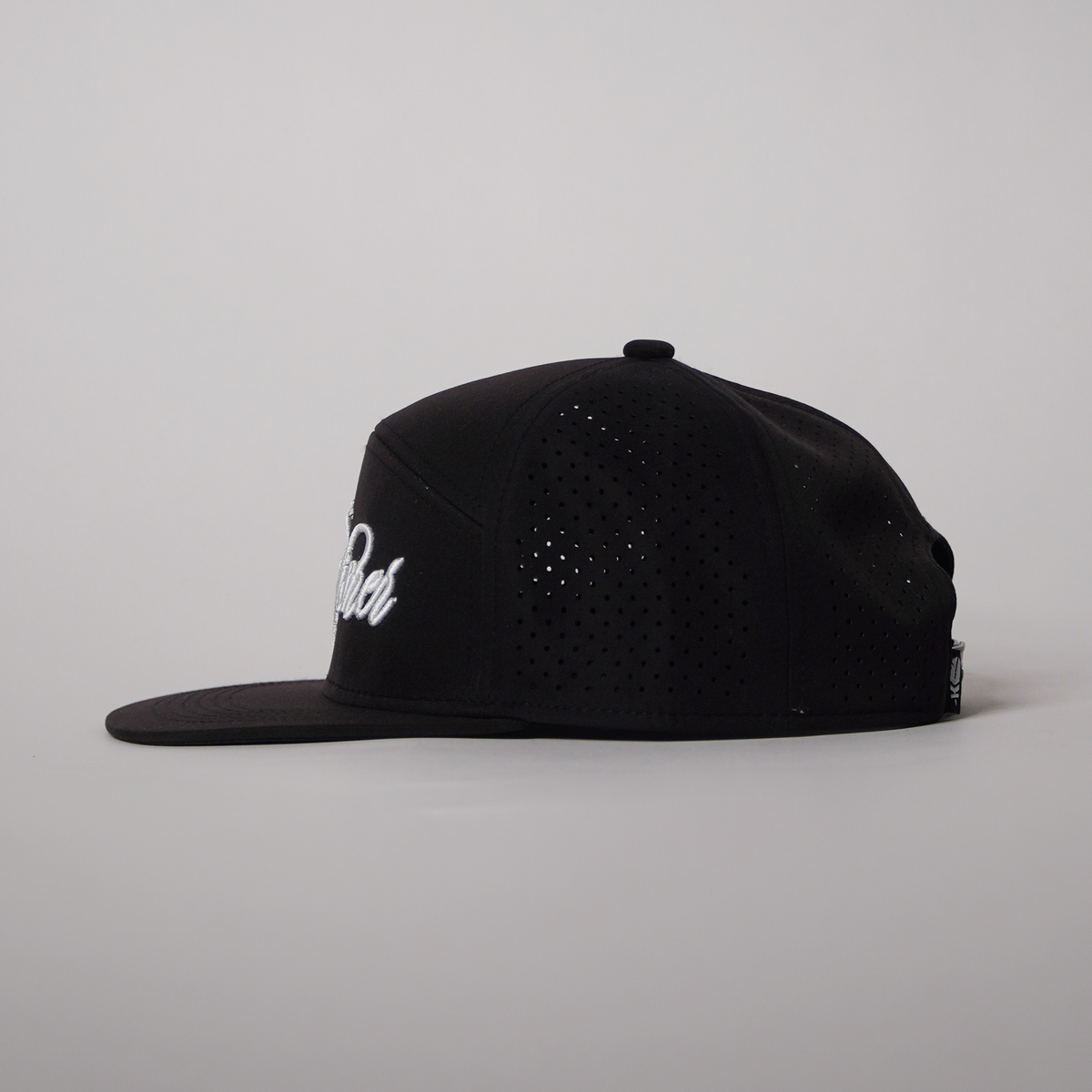 Flat Brim Black Kingfisher Golf Cap
