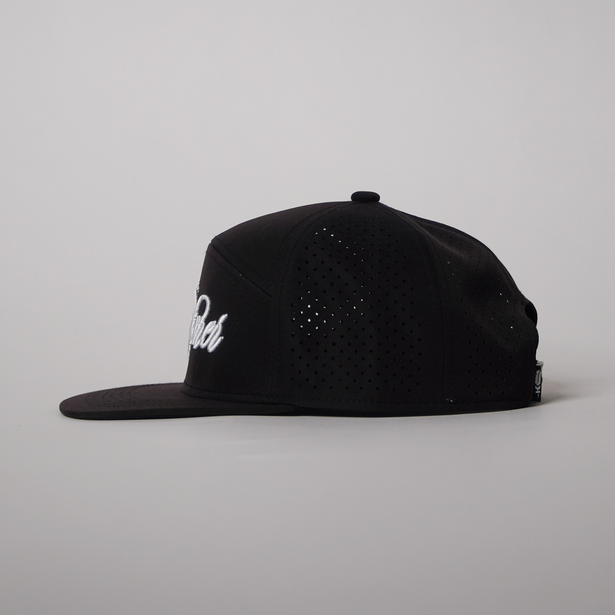 Flat Brim Black Kingfisher Golf Cap