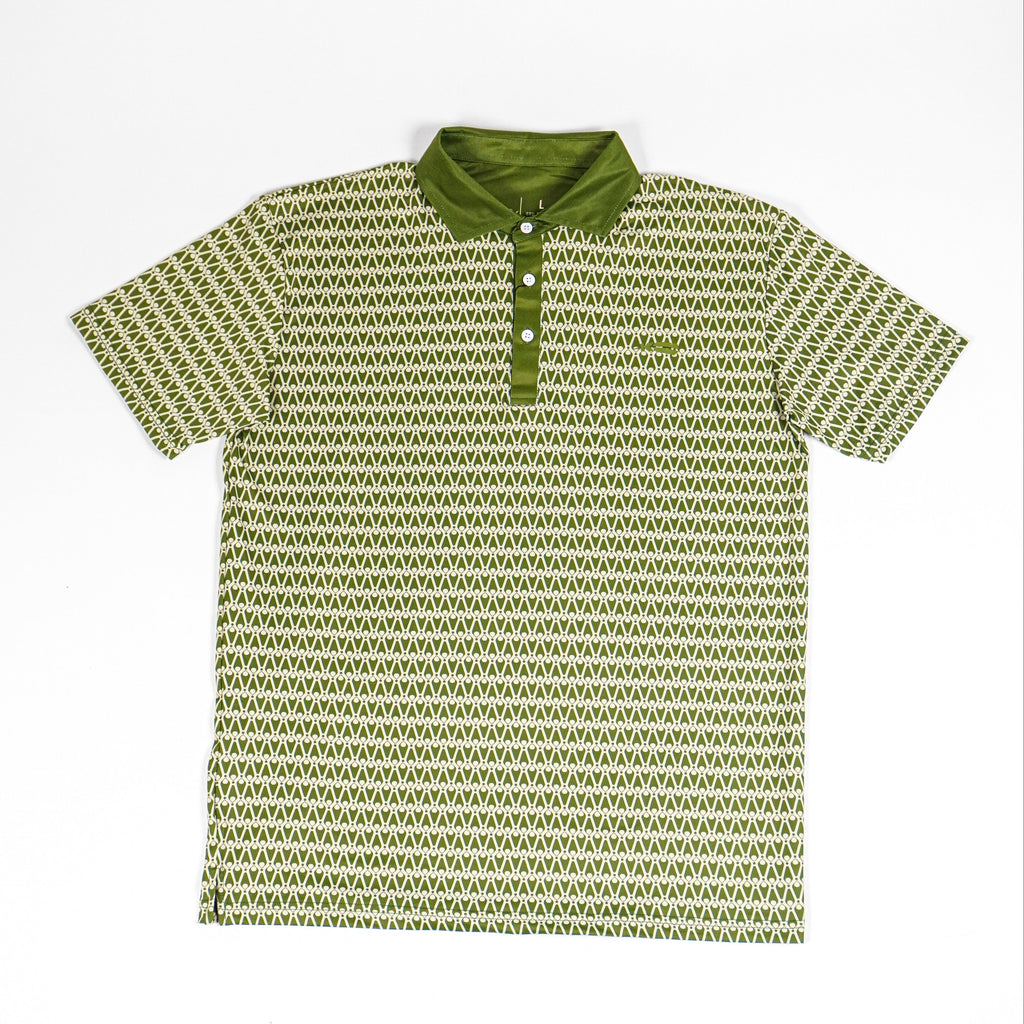 Olive Patterned Polo