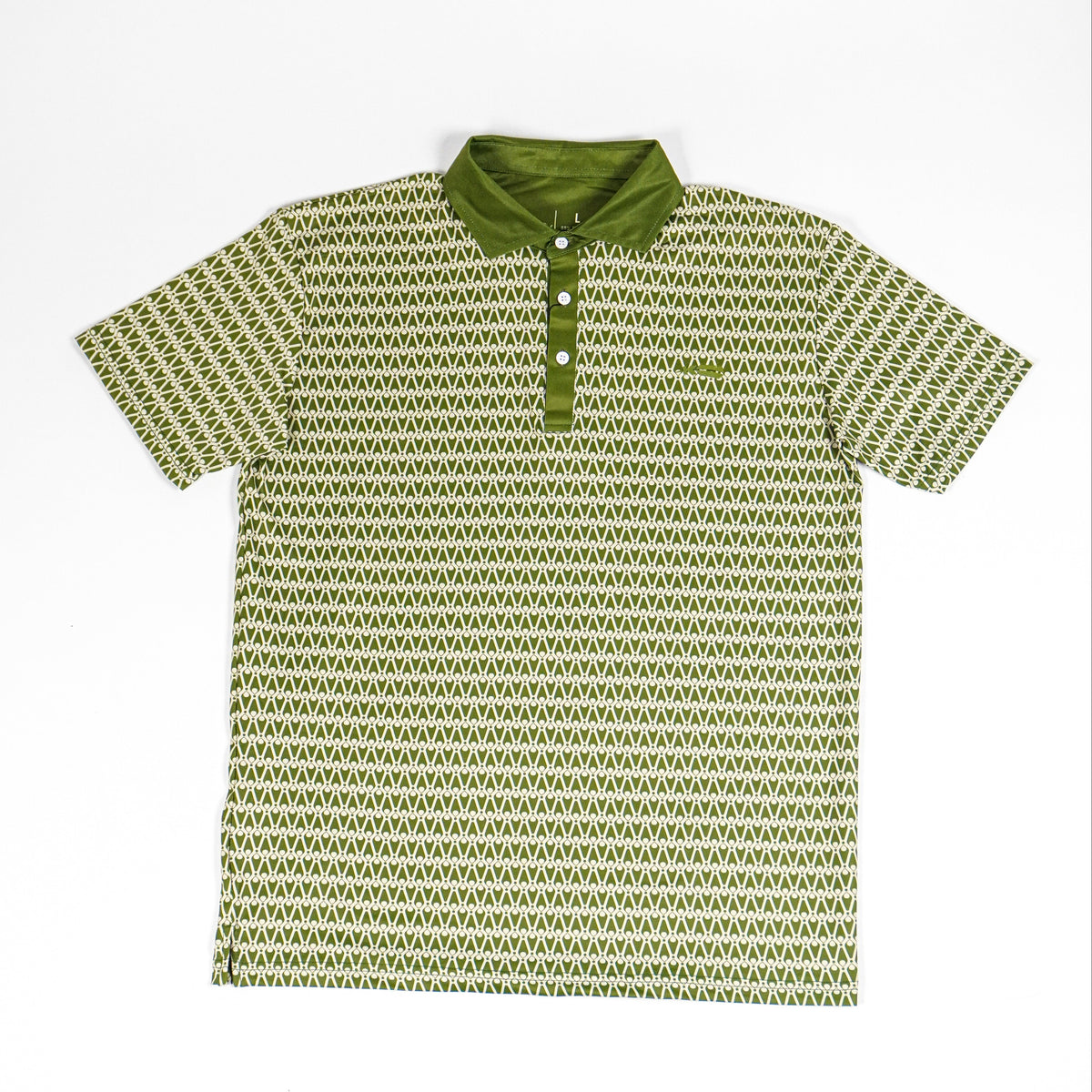 Olive Patterned Polo