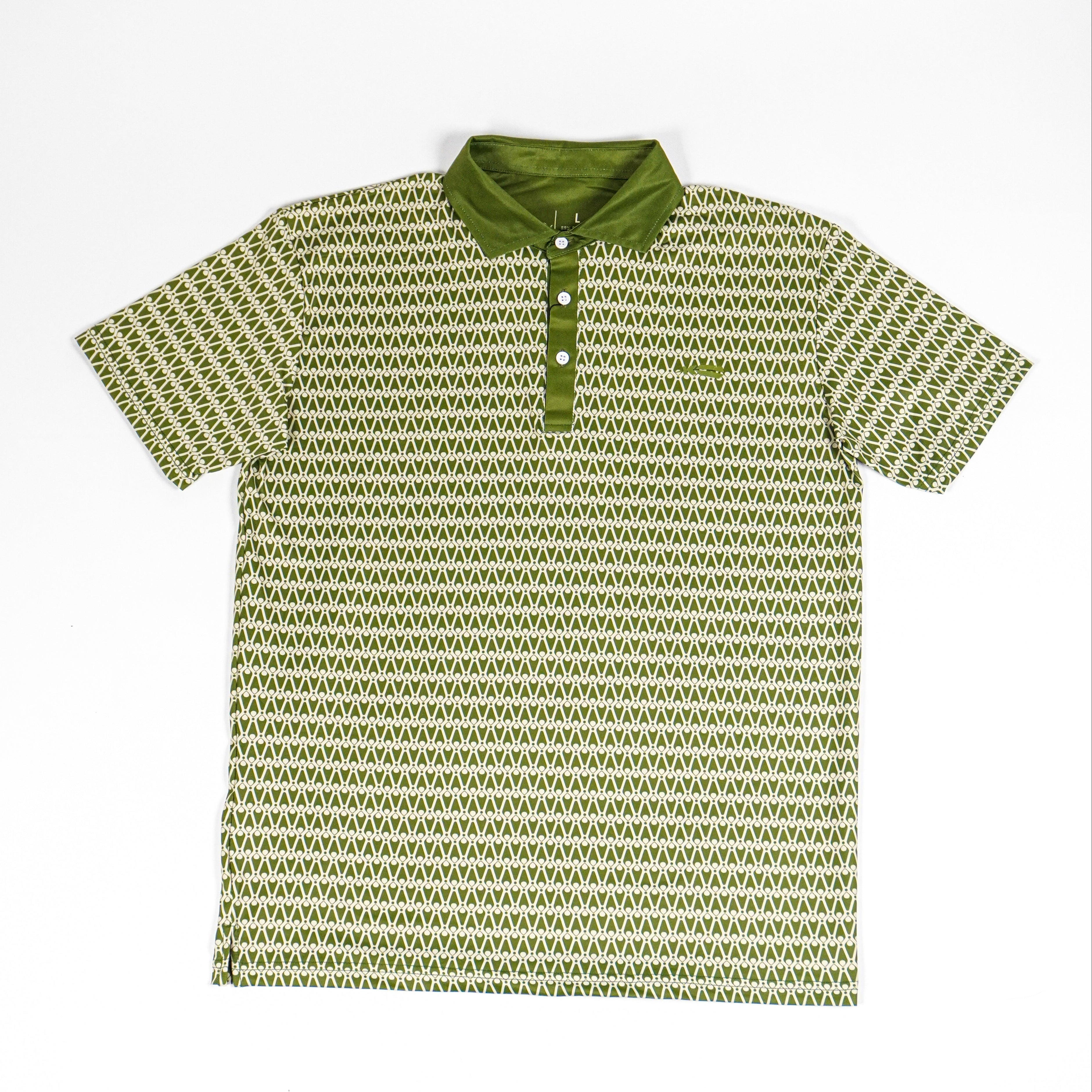 Olive Patterned Polo