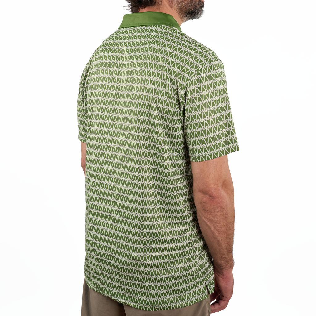 Olive Patterned Polo
