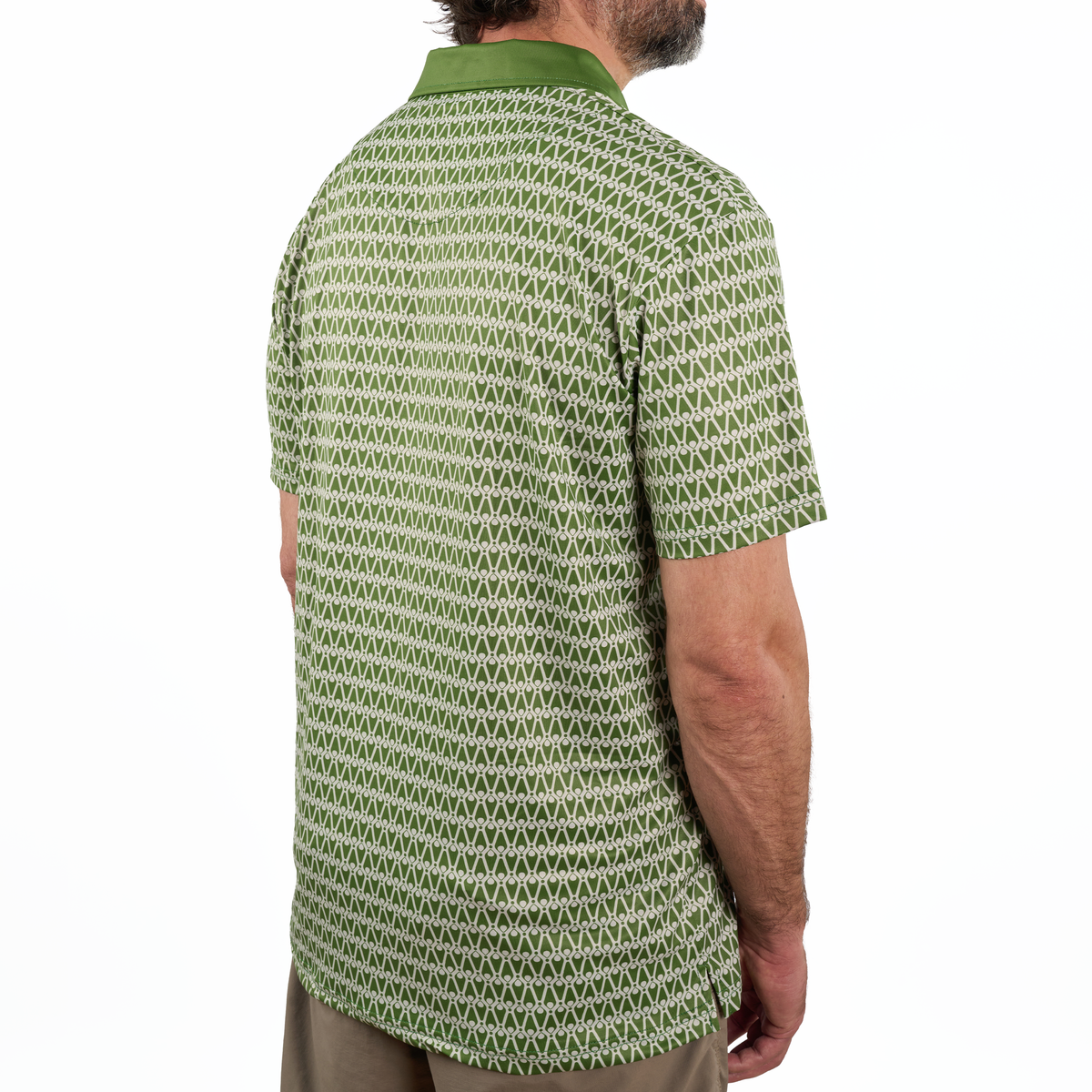 Olive Patterned Polo
