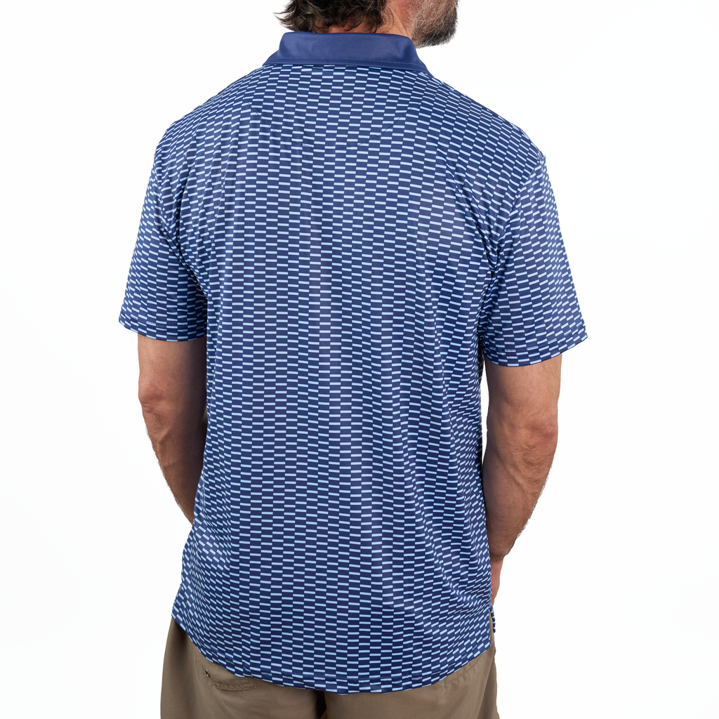 Navy Zipper Polo