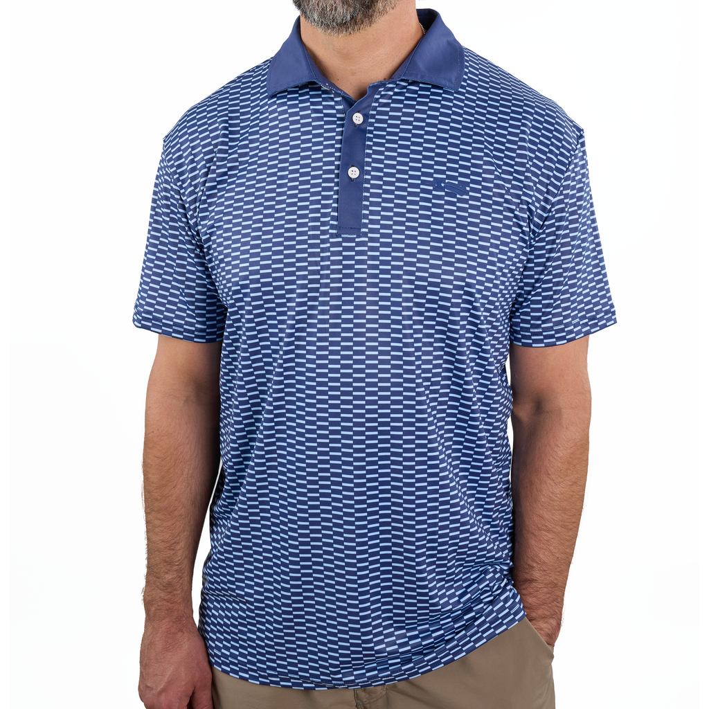 Navy Zipper Polo