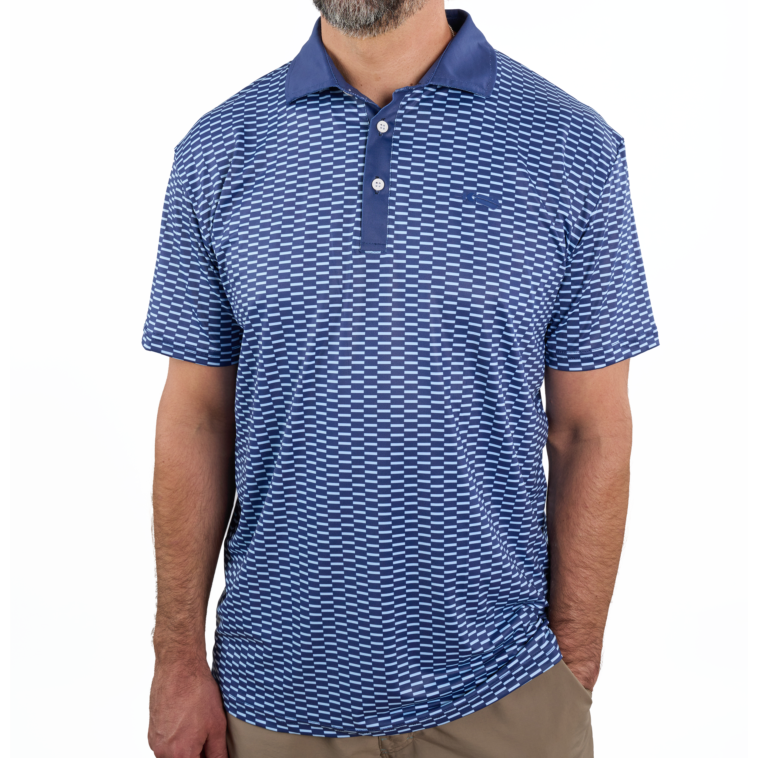 Navy Zipper Polo