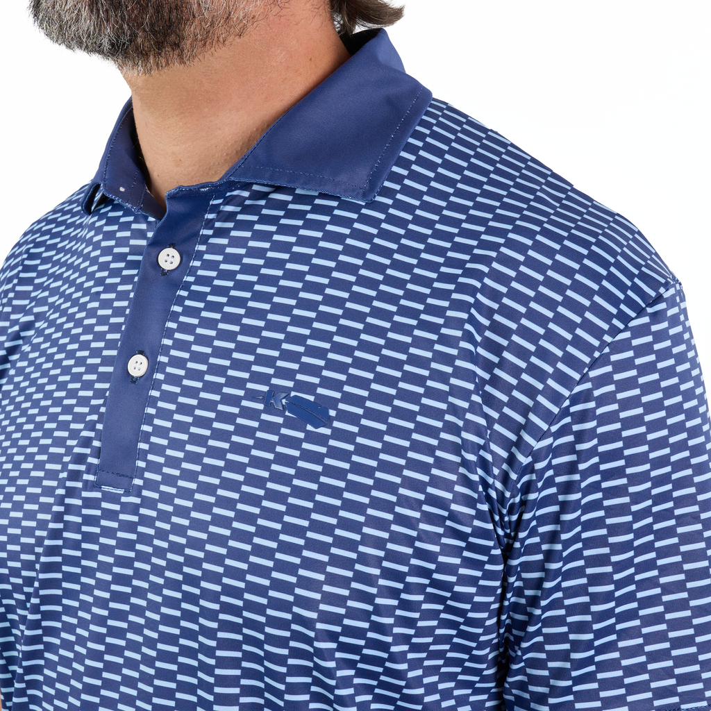 Navy Zipper Polo